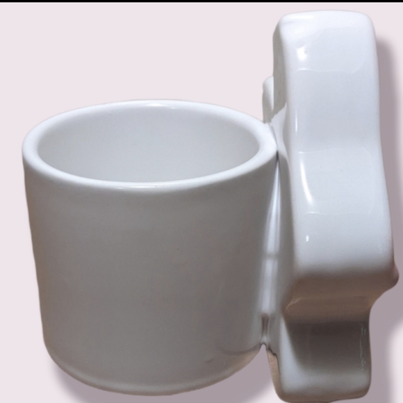 Dark Brown & White Bunny Rabbit Mini Planter or Votive Holder Set of 2 - Picture 2 of 15